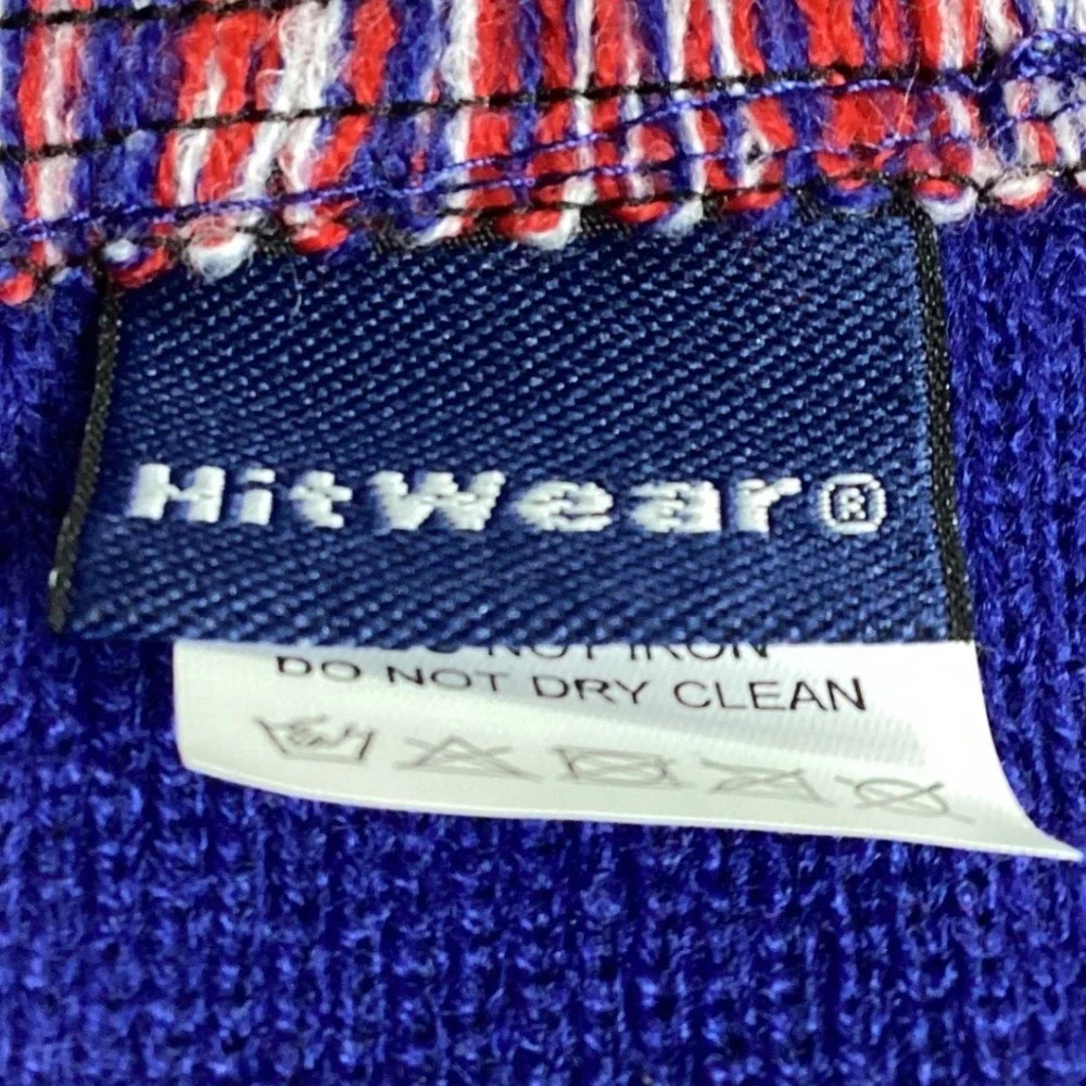 Hit Wear Team USA Acrylic Scarf –‎ Red White Blue Stripes – Fringe – One Size